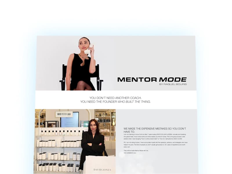 Cover image for Mentor Mode — Custom Kajabi Website Build Just launched a fu...