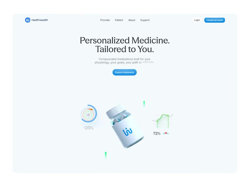 Cover image for Hero section UI for Telehealth brand