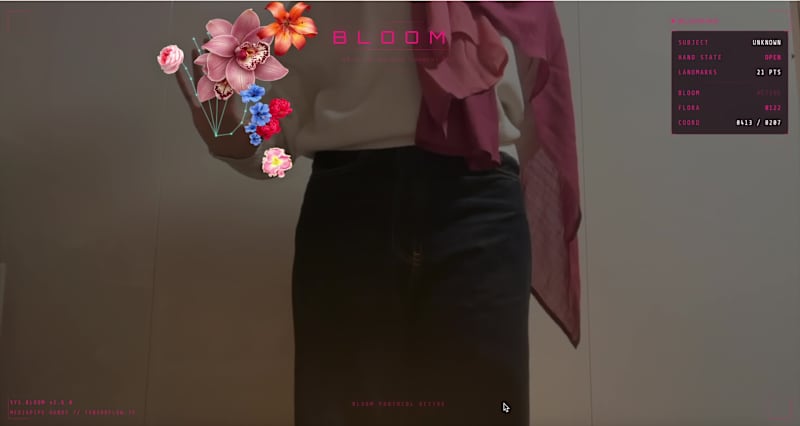 Cover image for BLOOM is an interactive art