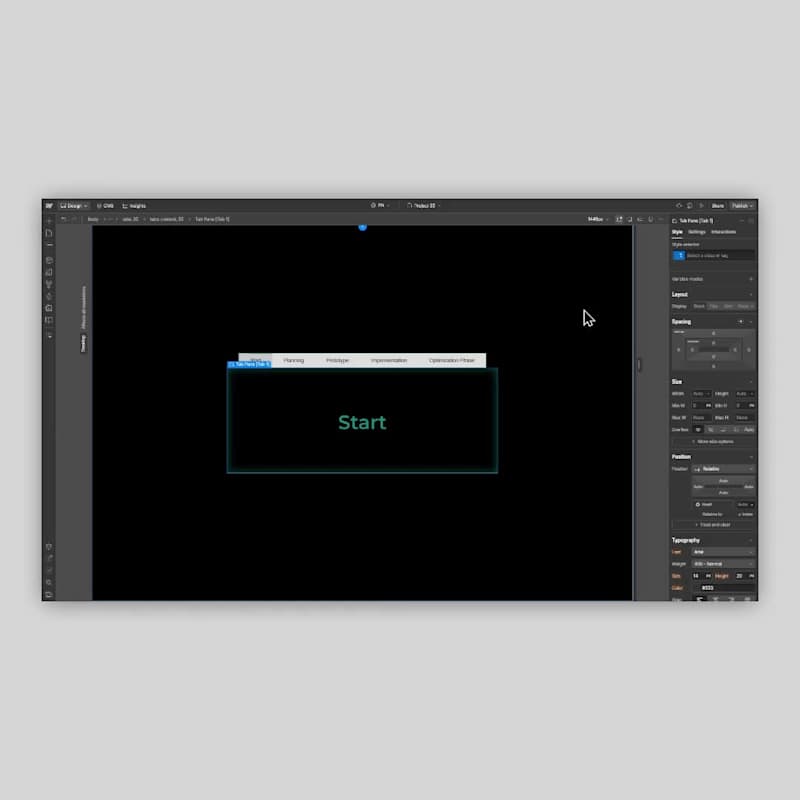 Cover image for Animated tabs. The animation is set up so that no matter how...