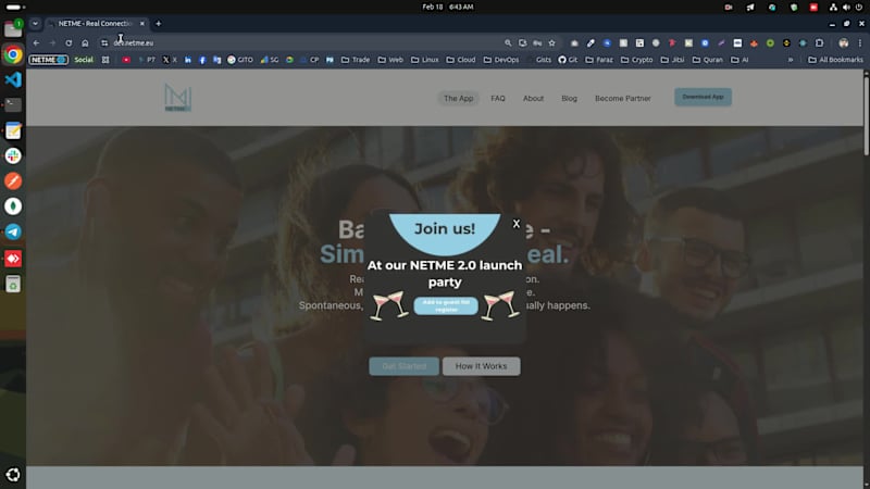Cover image for NETME is the new Online App to expand your network offline. ...