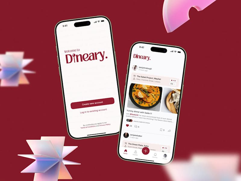 Cover image for Dineary - A digital dining diary app