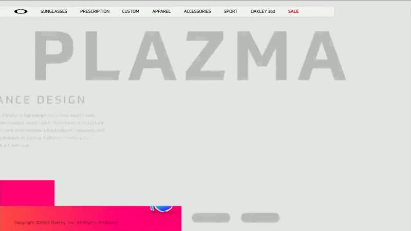 Cover image for Rive - Oakley Plazma Landing Page