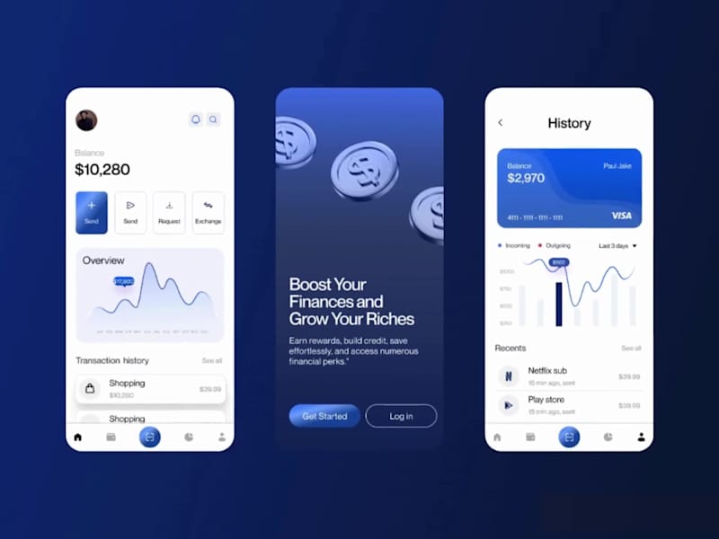 Cover image for Infinex - Android & iOS Mobile App Design (UI Design)