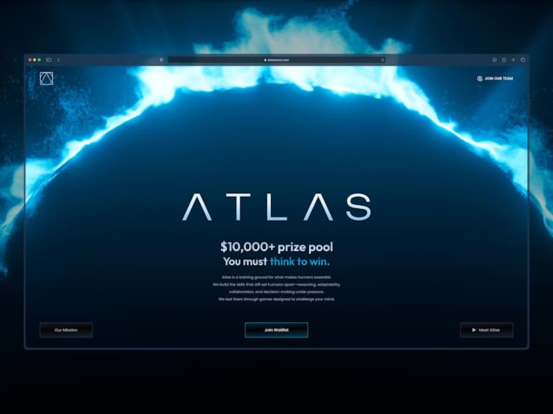 Cover image for Atlas Arena — Cinematic UI/UX for Competitive Learning