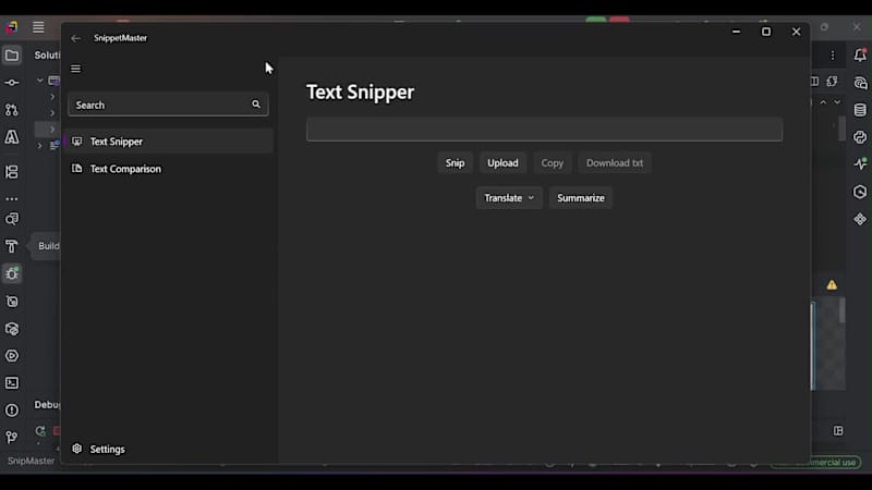 Cover image for Snipper Master - ASP dotnet Desktop Application