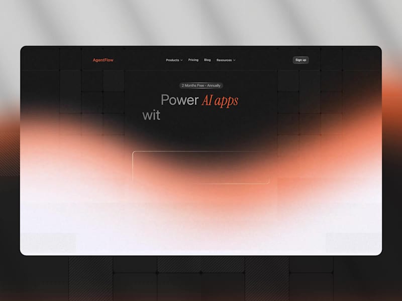 Cover image for AgentFlow - SaaS Landing Page