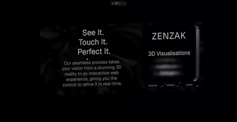 Cover image for I'm working on a new interactive hero section for my website...