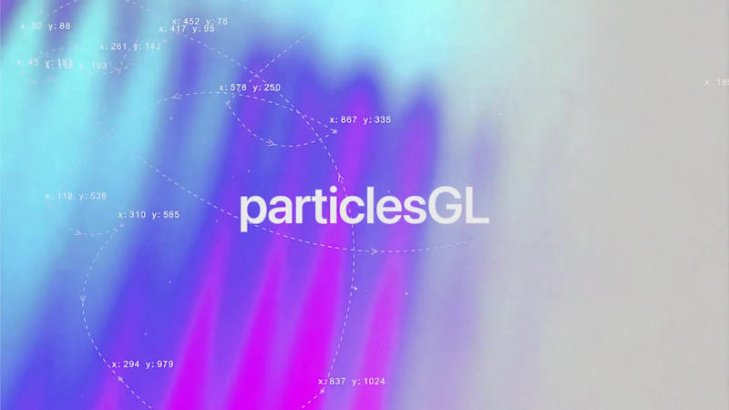 Cover image for particlesGL - WebGL Library