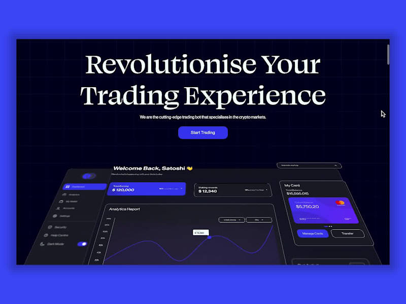 Cover image for Exotrade trading bot: full design and Webflow build