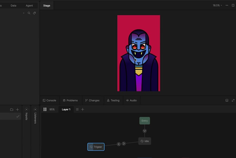 Cover image for Dracula reacts on hover