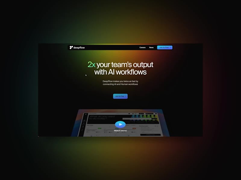 Cover image for DeepFlow Website Design