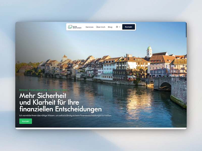 Cover image for Peter Beratungen – Independent Financial Consulting Website
