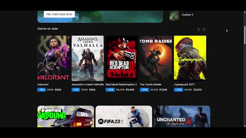 Cover image for Epic Games Store Inspired Website Development