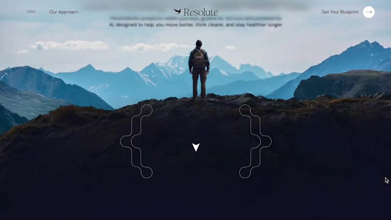 Cover image for Landing Page Design for Resolute's Health Platform