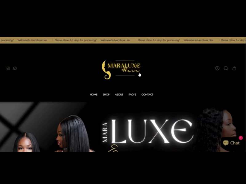 Cover image for Maraluxe Hair Luxury Shopify Store Development