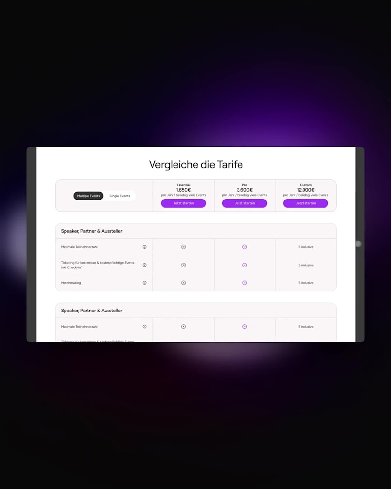 Cover image for Feature comparison tables for SaaS can be challenging on mob...