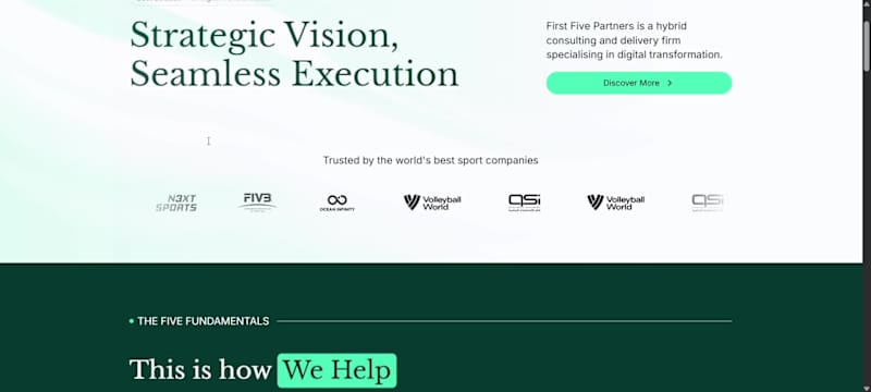 Cover image for Framer Webpage Development for First Five Partners