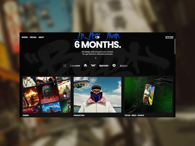 Cover image for Marketing website for an AI creative studio providing subscr...