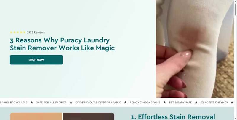 Cover image for Puracy Landing Page Design in Listicle-Video Format