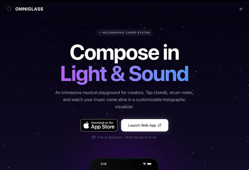 Cover image for Omniglass explores a futuristic, space-inspired