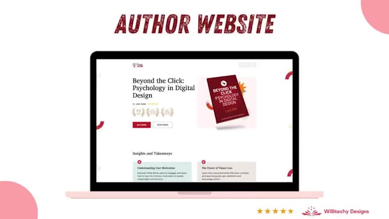 Cover image for Author Website Design
