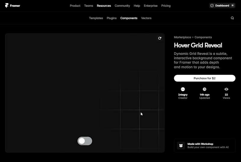 Cover image for Just Dropped a NEW Framer Component! Dynamic Grid Reveal is ...