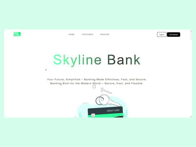 Cover image for Online Bank Landing Page