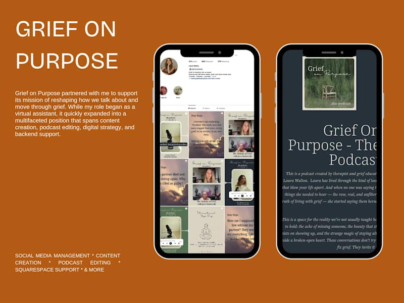 Cover image for Multi-Platform Content & Operations Support for Grief on Purpose