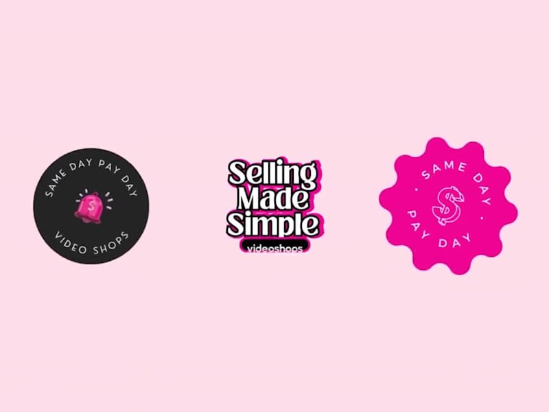 Cover image for Videoshops “Same Day Pay” Sticker Pack Design