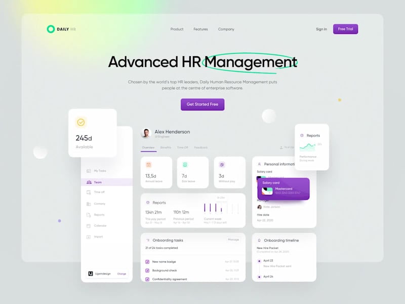 Cover image for Advanced HR Management Dashboard