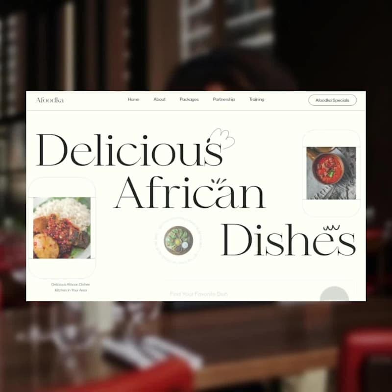 Cover image for Afoodka Landing Page Design & Development