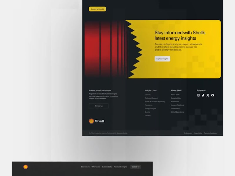 Cover image for Shell — Corporate Energy Website Redesign Concept