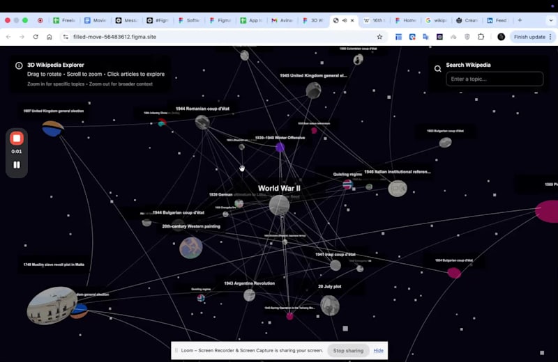 Cover image for I built a 3d wikipedia