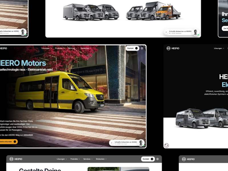 Cover image for HEERO Motors: Electric Vehicle Website Redesign | Framer
