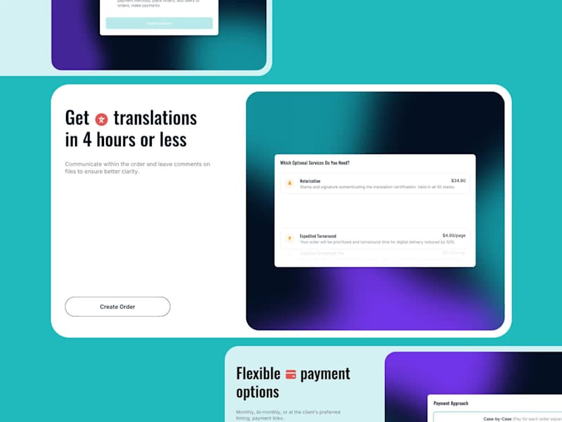 Cover image for Website UI/UX Design in Figma for Translating Agency 
