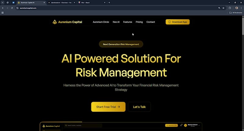Cover image for AI-Powered SaaS Development for Aurenium Capital