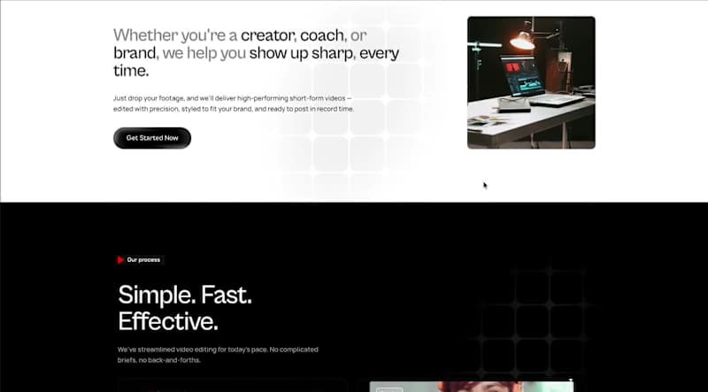 Cover image for Website for short form video editors