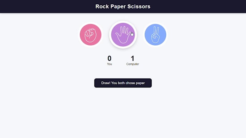 Cover image for Rock, Paper & Scissors — Project Description Today I built a...