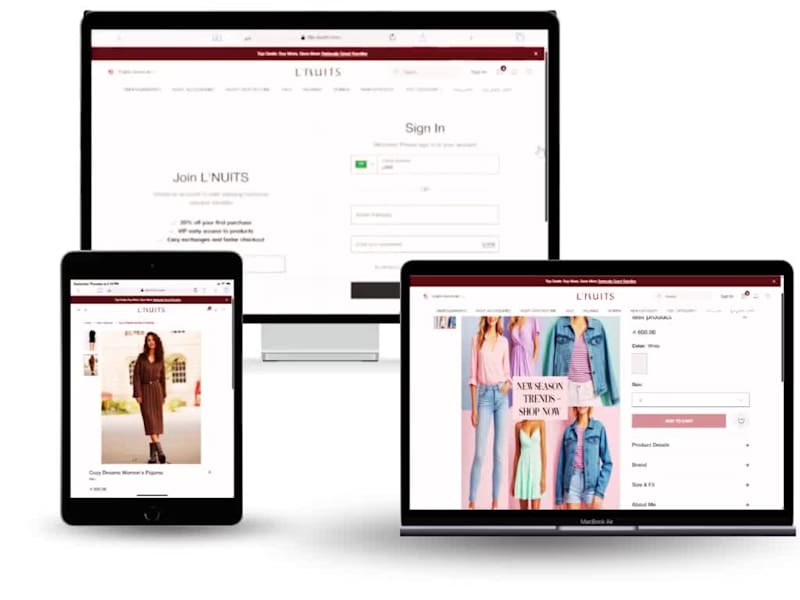 Cover image for E-commerce Platform Development for L’NUITS