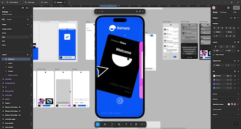 Cover image for i think i was good at ui/ux. i designed full app concepts bu...