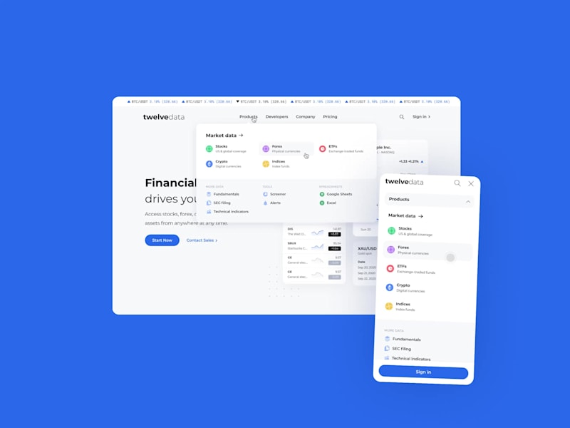 Cover image for Redesigned navigation experience for a financial data platfo...