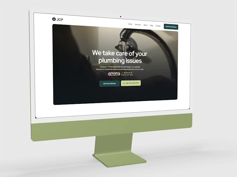 Cover image for JCP Plumbing - custom website in Framer