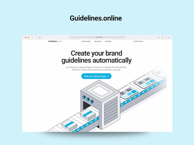 Cover image for Rive Isometric Hero Animation for Guidelines.online