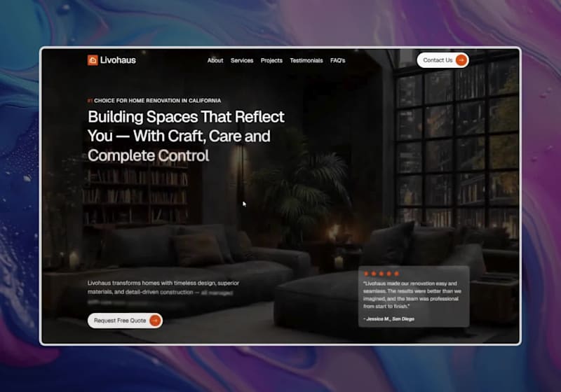 Cover image for 🚀 My Livohaus Framer template