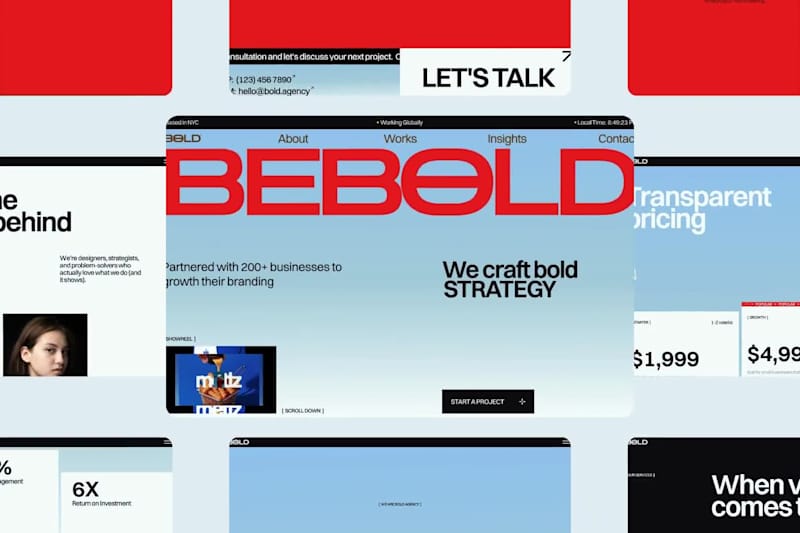 Cover image for Bold Agency Website Design 2025