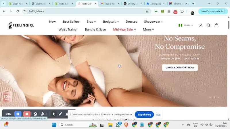 Cover image for Modern Shopify Store Development for Feelingirl