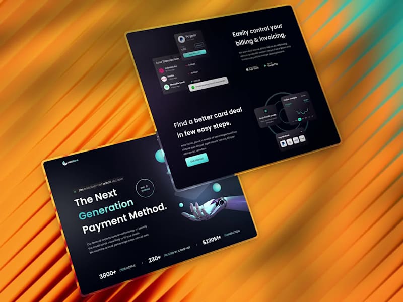 Cover image for Title Modern Fintech UI Implementation (HooBank)