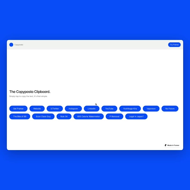 Cover image for My first Framer template is