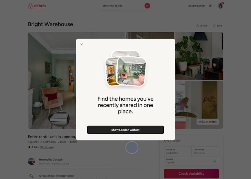 Cover image for Aribnb whishlist Redesign